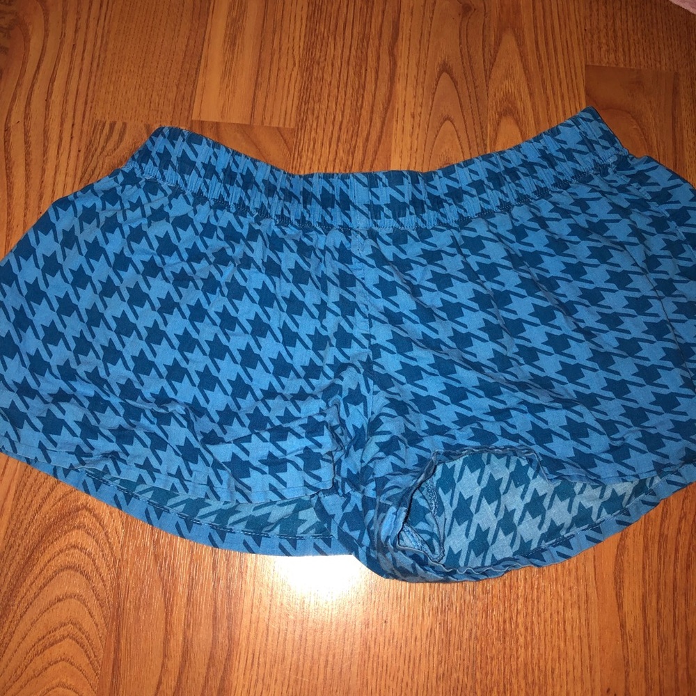 Blue pajama shorts